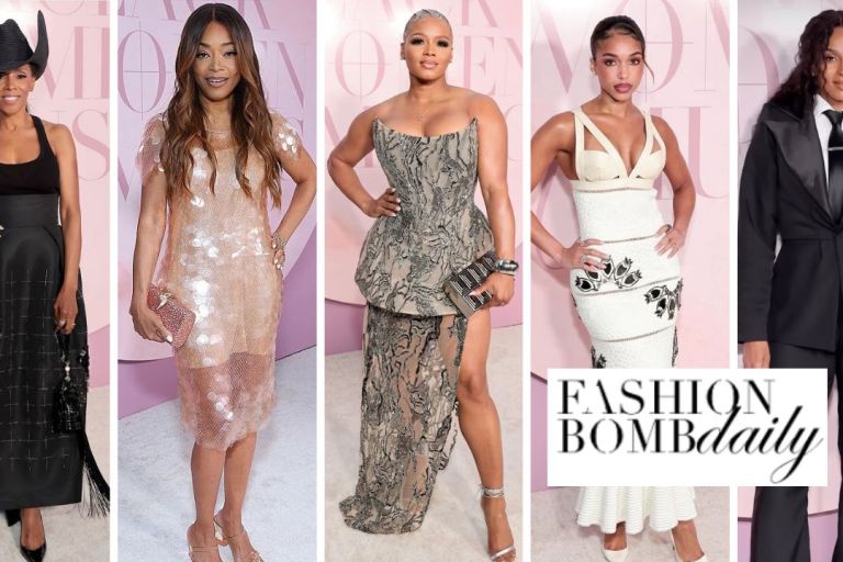 The Black Women in Music Dinner: Connie Orlando in Peach Sequined Givenchy, Lori Harvey in White Alexander McQueen, Claire Sulmers in Silver Christian Siriano  + More!