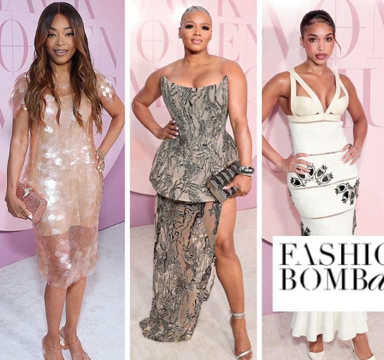 The Black Women in Music Dinner: Connie Orlando in Peach Sequined Givenchy, Lori Harvey in White Alexander McQueen, Claire Sulmers in Silver Christian Siriano  + More!