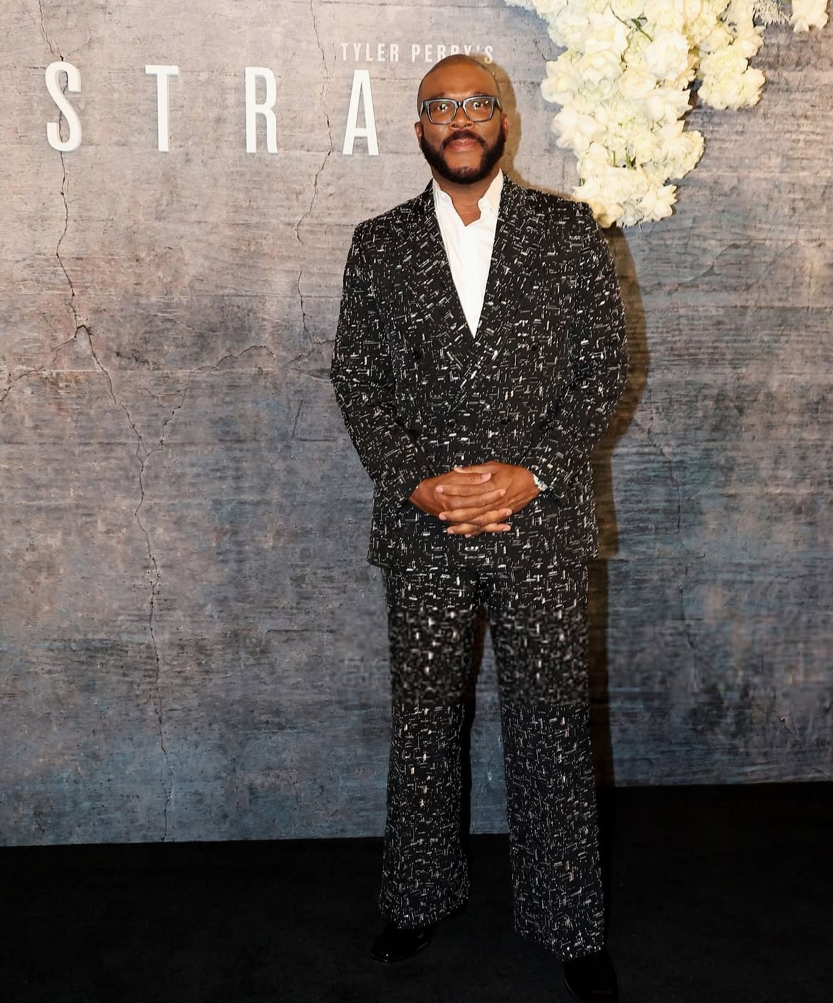 STRAWS Premiere Taraji P Henson Stuns In A Brown Stephanie Rolland Gown Tyler Perry In A Black Textured Amiri Suit Teyana Taylor In A Black Schiaparelli Dress More 3