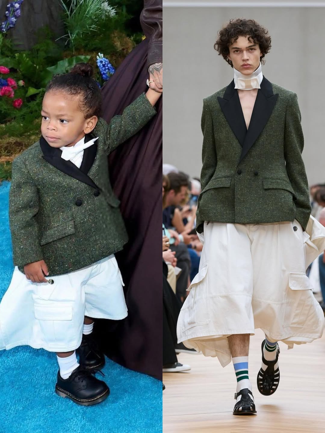 7 Rihanna Wears Custom YSL Sons RZA And Riot Rock Custom Dior Men At The Smurfs Movie Premiere