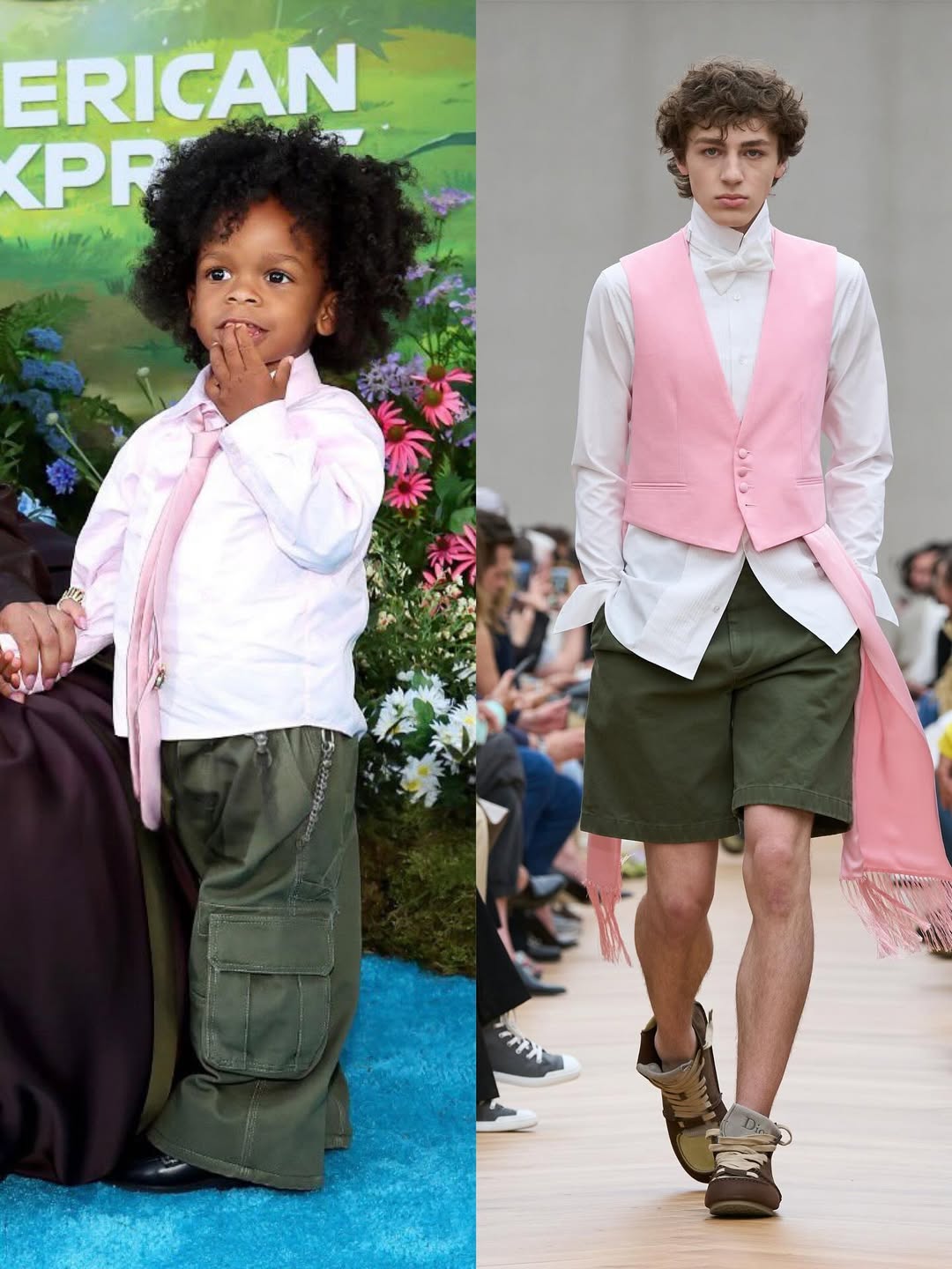 8 Rihanna Wears Custom YSL Sons RZA And Riot Rock Custom Dior Men At The Smurfs Movie Premiere