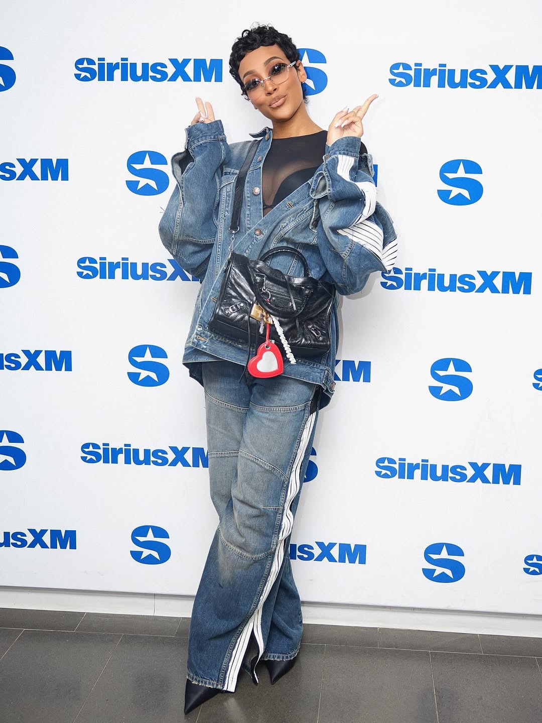 Brandy And Monica Promoted The 22Boy Is Mine22 Tour In Blue Denim Alexander Wang And Balenciaga Looks 3
