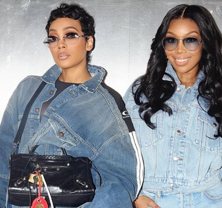 Brandy and Monica Promote the “Boy is Mine” Tour in Blue Denim Alexander Wang and Balenciaga Looks