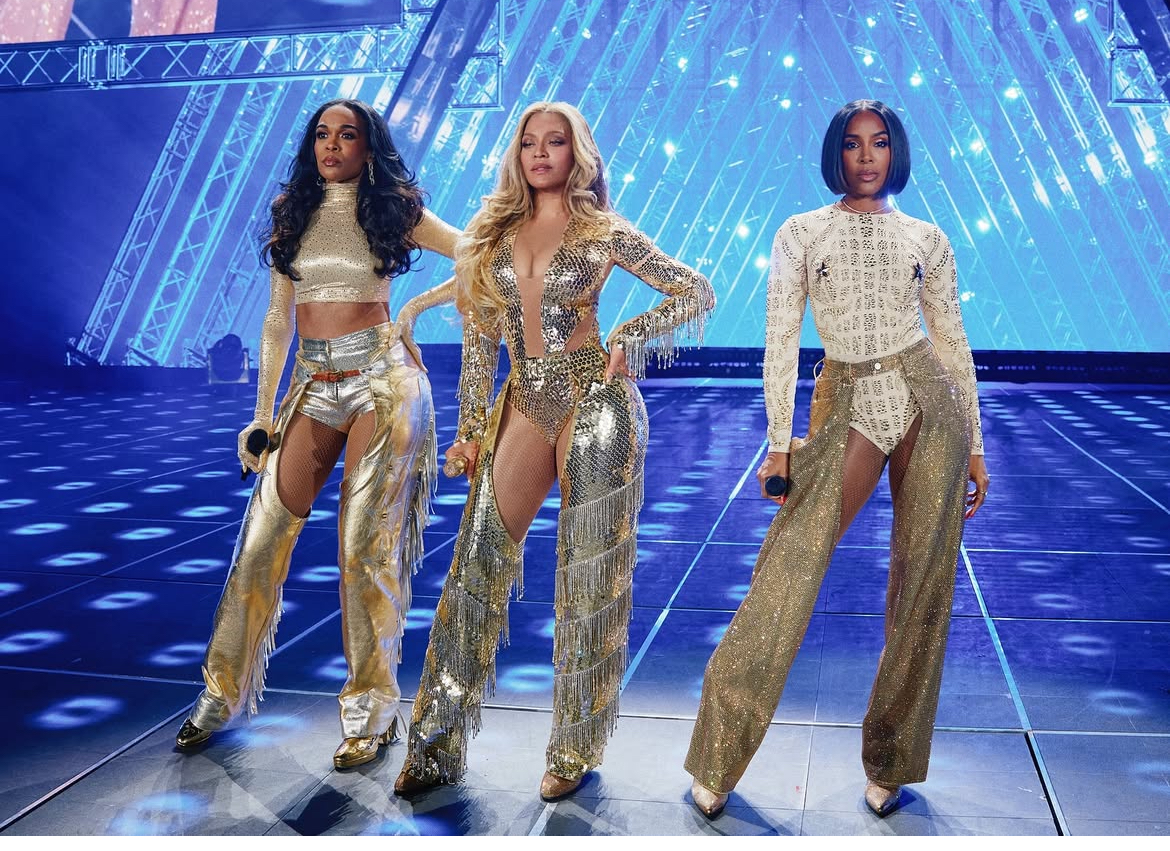 Destiny Child Reunites At The Cowboy Carter Tour In Gold Metallic Western Looks 2