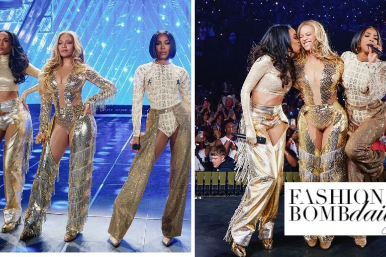 Destiny Child Reunites at the Cowboy Carter Tour with Beyonce in Gold Fringed Lapointe