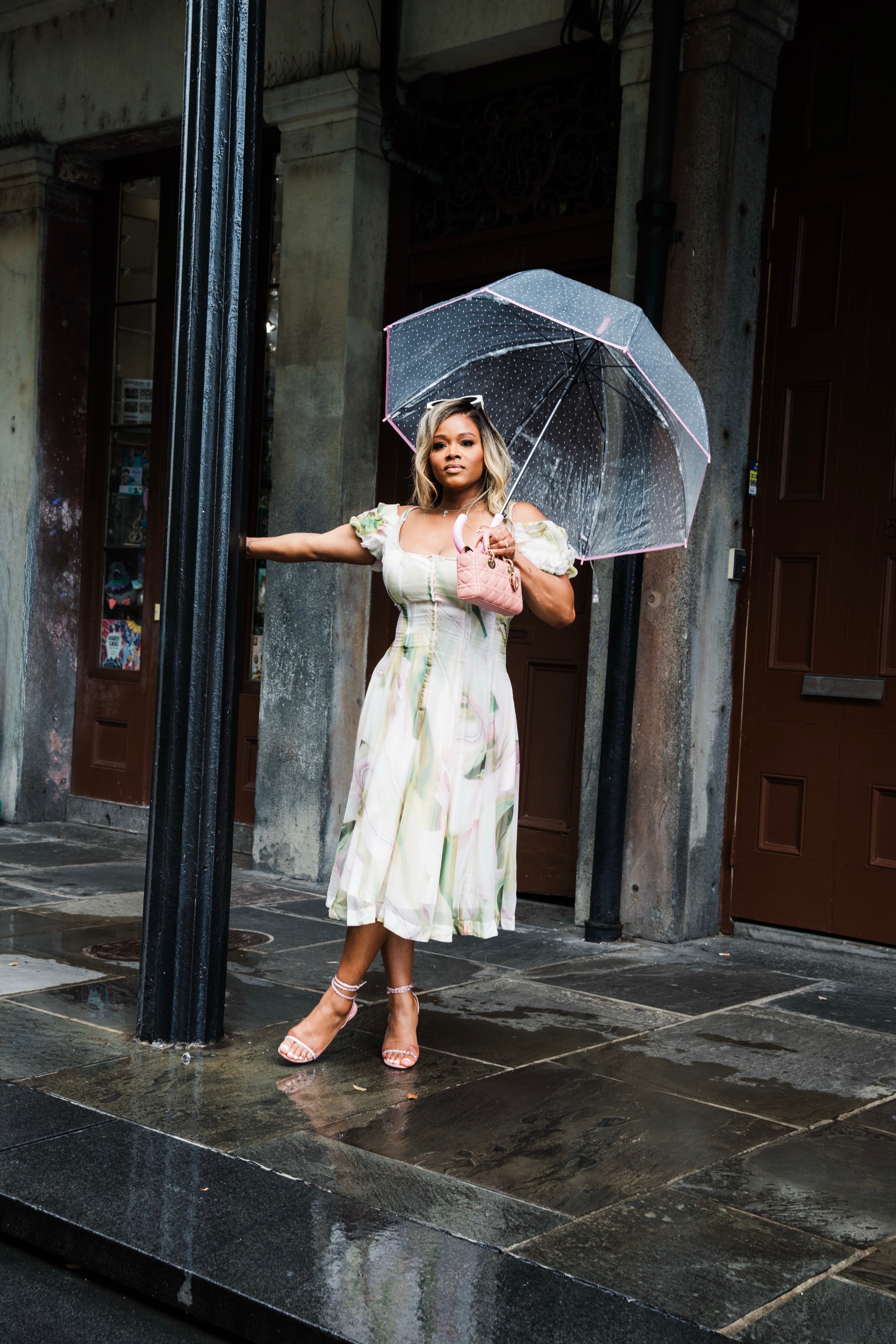 Fashion Bomb CEO Claire Sulmers Stuns In A White Floral Spero Sur Mer Dress During Essence Fest
