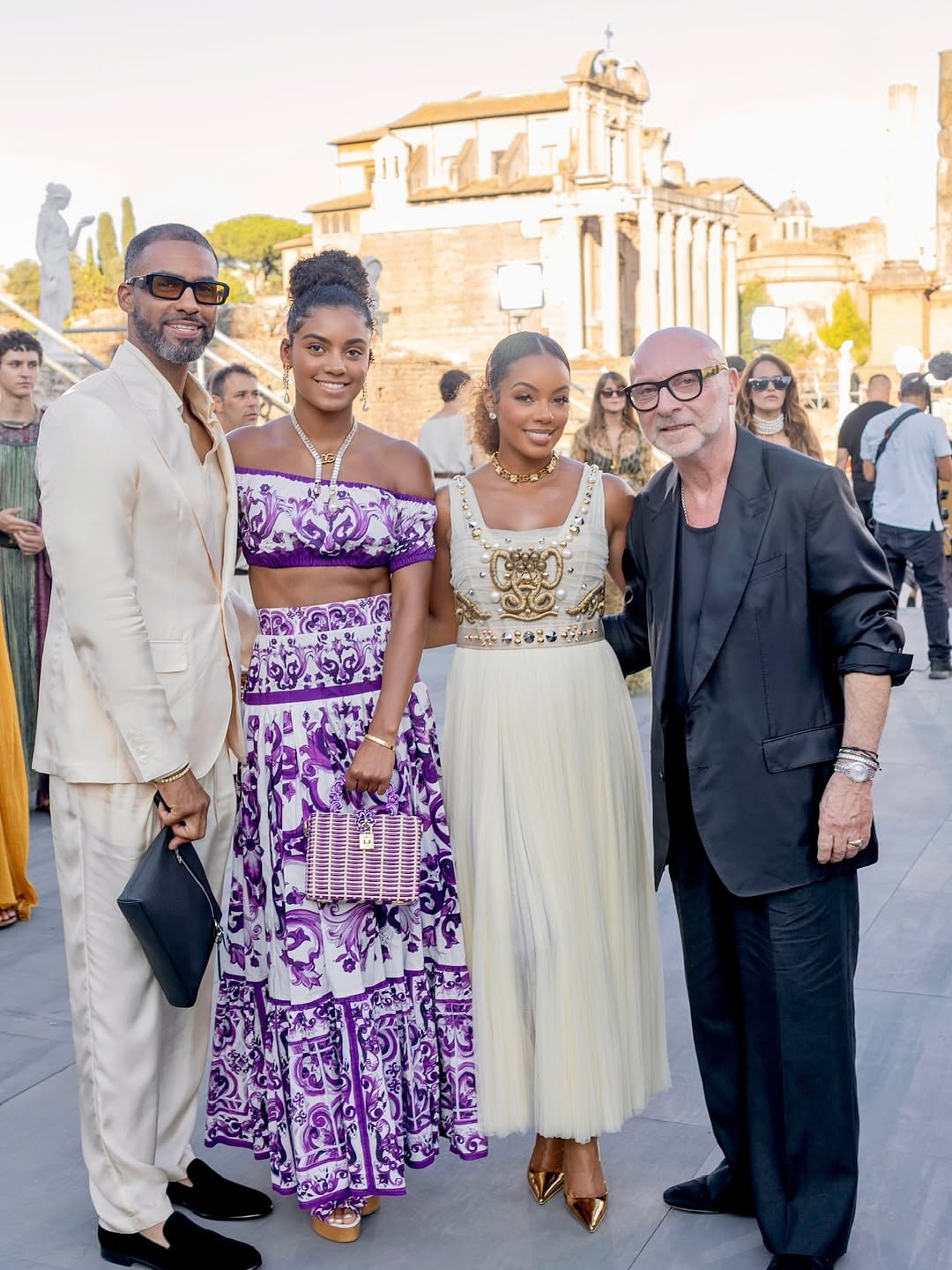 Fashion Bomb Family Monique Melvin Mia And MacKenzie Rodriguez Stun At The Dolce Gabbana Alta Moda Show In Rome In Dolce Gabbana Looks Image 1753115003 11 2
