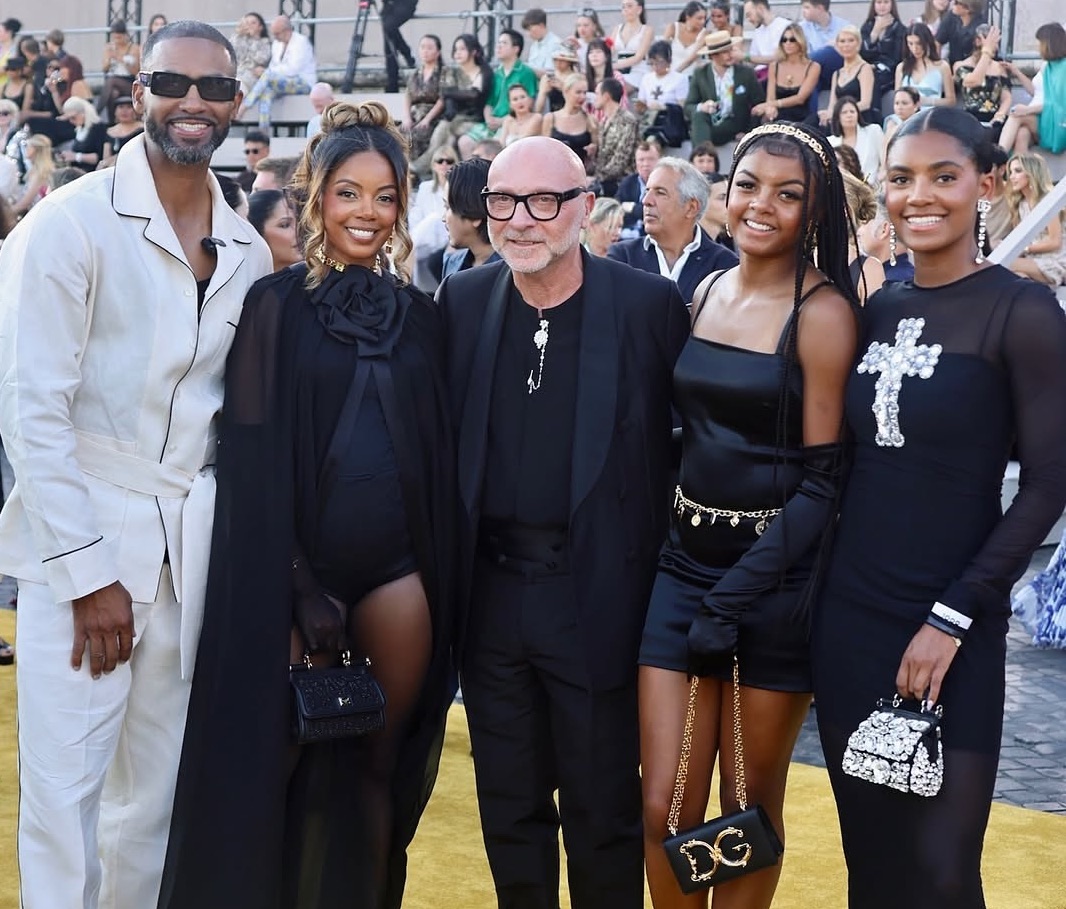 Fashion Bomb Family Monique Melvin Mia And MacKenzie Rodriguez Stun At The Dolce Gabbana Alta Moda Show In Rome In Dolce Gabbana Looks