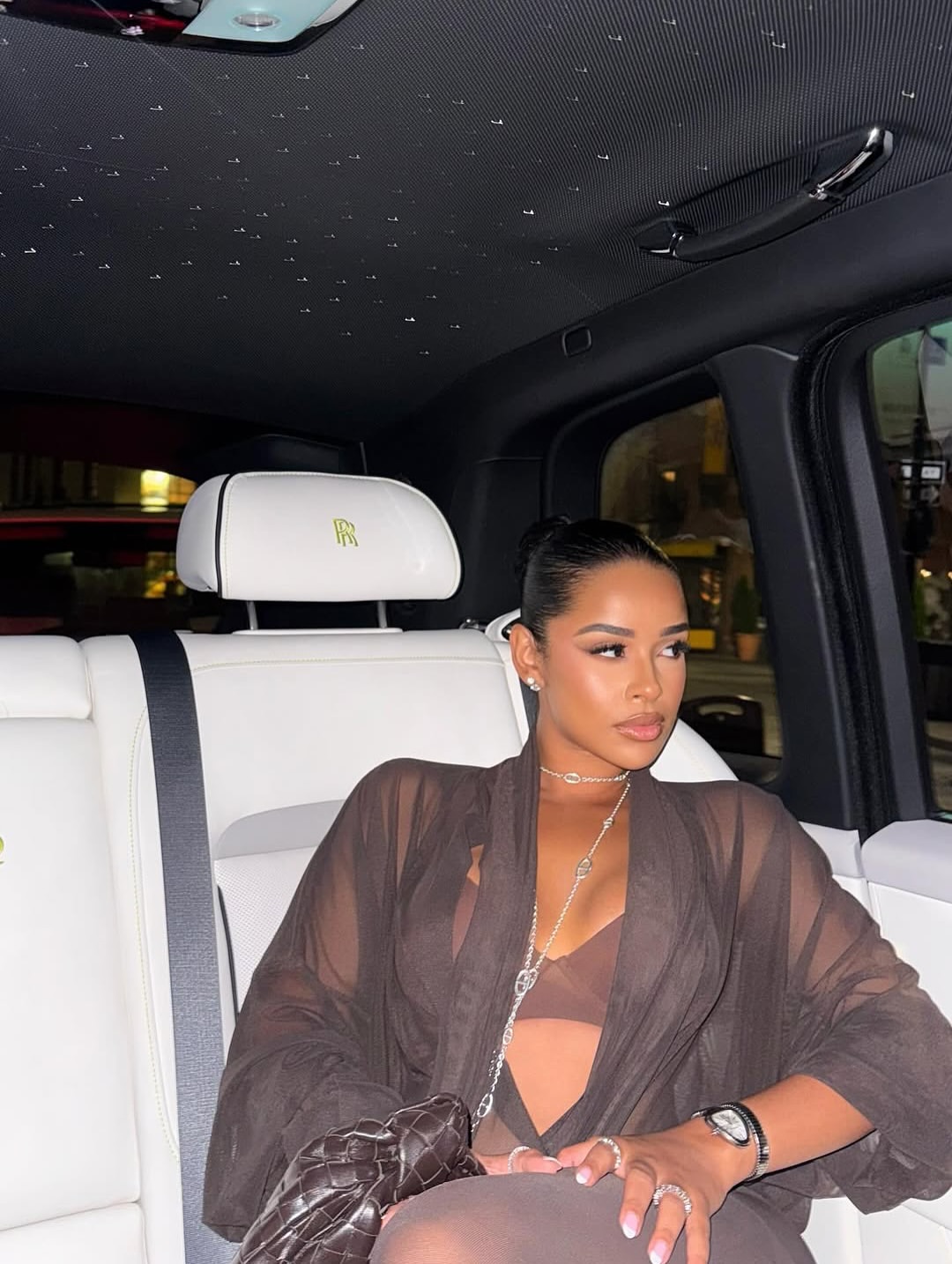 Lataina Turns Up The Heat In Brown Sheer Norma Kamali Bodysuit And Leggings Image 1752931557 8