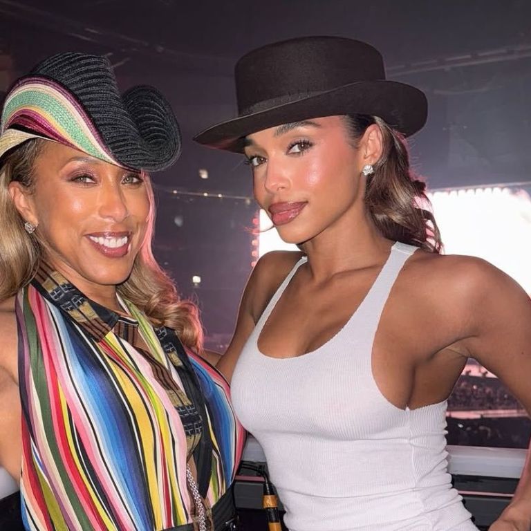 Marjorie Harvey Wears Brown Jean Paul Gaultier x Hermès, Lori Harvey Keeps It Classic in White Tank and Chanel Holster at Cowboy Carter Tour in Atlanta