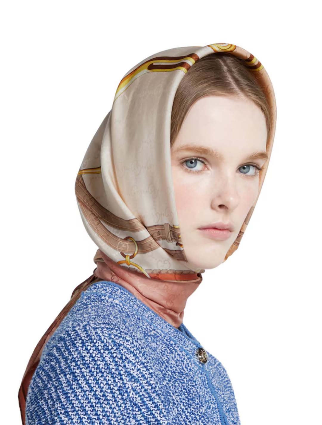 You Ask We Answer Eve Posed With Her Husband In A White Chloe Linen Suit With A 540 Equestrian Print Gucci Scarf 2