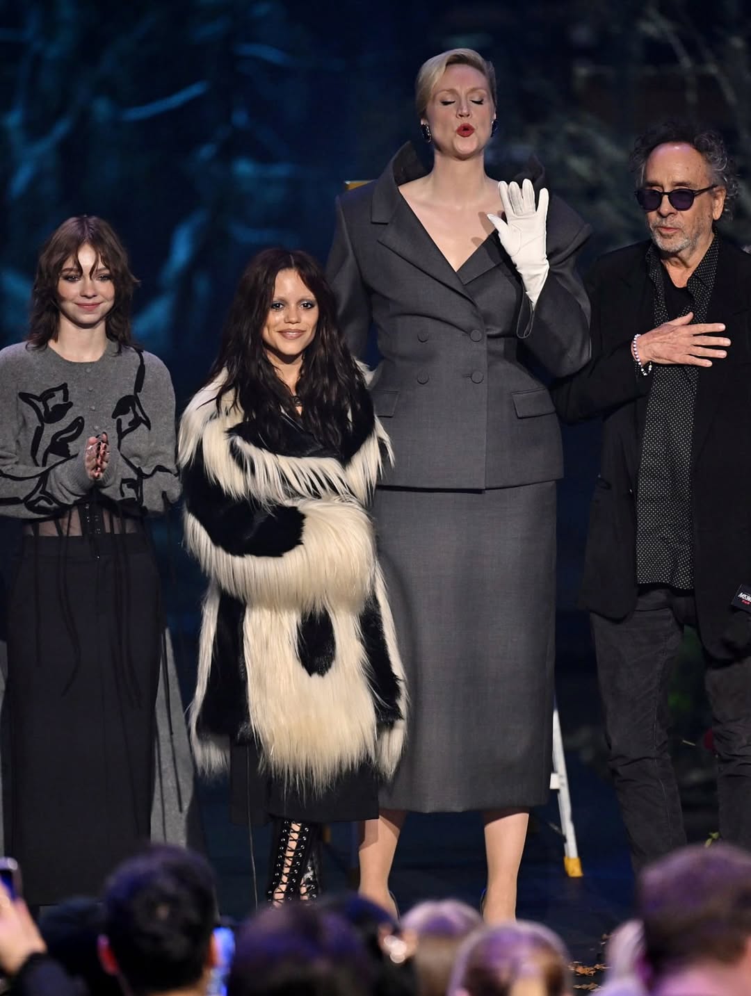 Jenna Ortega Wore A Black And White Valentino Look While Promoting Wednesday Season 2 In Australia 5