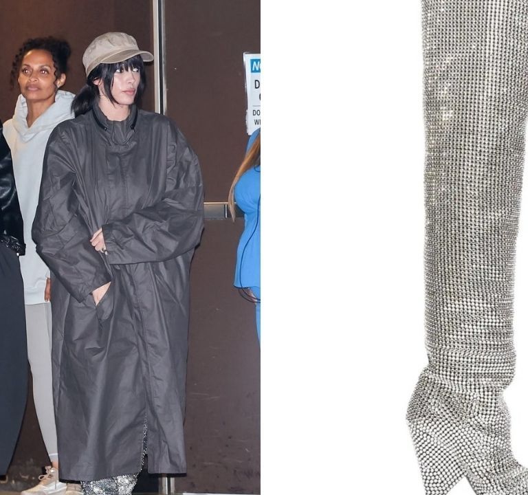 Fashion Bomb Couple: Kanye West and Bianca Censori Spotted on Date Night in Los Angeles (Find Out More about Bianca’s YSL Crystal Studded Boots Here)