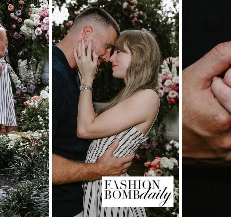 Fashion Bomb Couples: Taylor Swift and Travis Kelce Announce Their Engagement in Navy and White Polo Ralph Lauren Looks