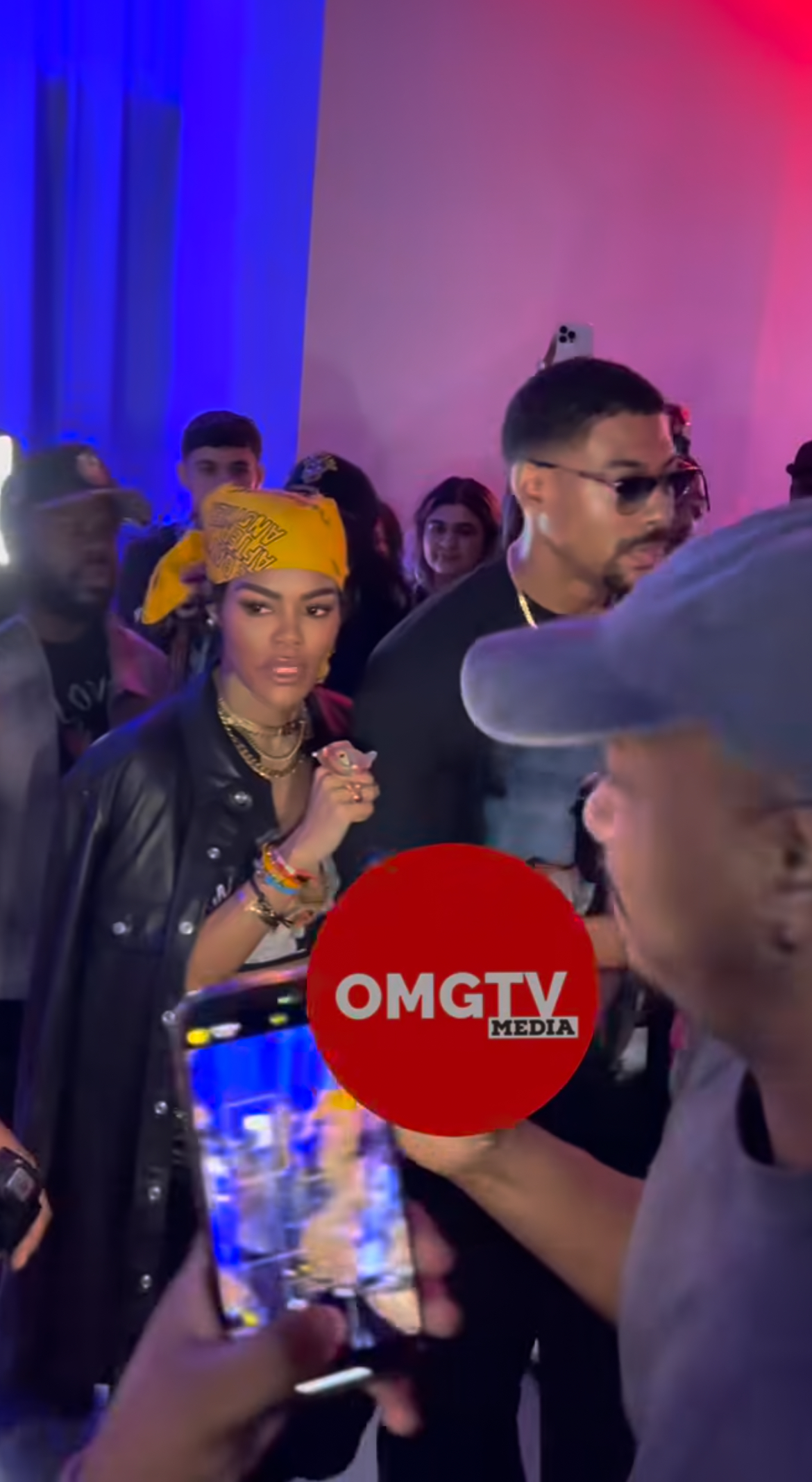 Teyana Taylor Steps Out In All Black With Beau Aaron Pierre At 22The Escape Room22 Album Release Party 3