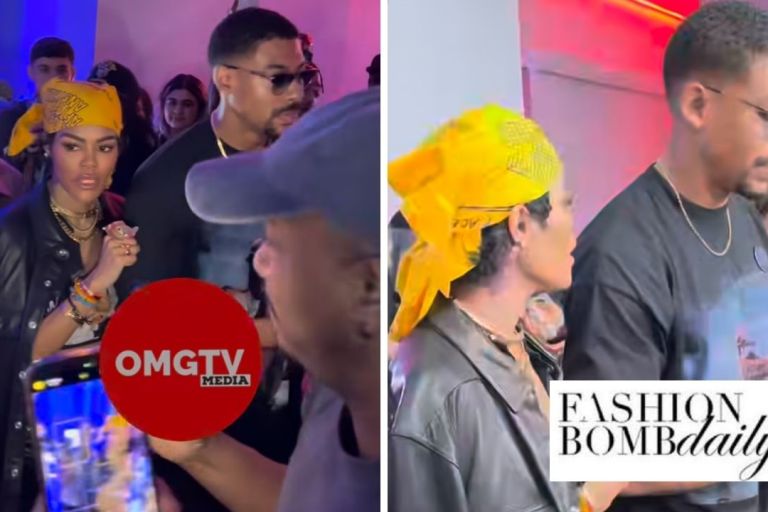 Fashion Bomb Couple: Teyana Taylor Steps out in All Black with Beau Aaron Pierre at her “Escape Room” Album Release Party