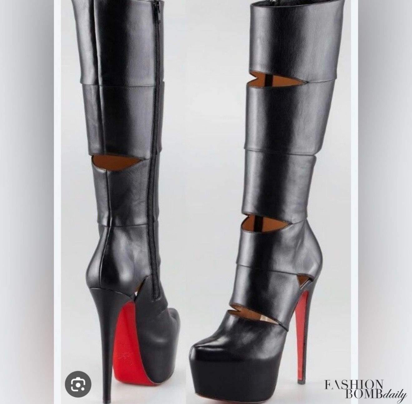 Cardi B Shines In Marine Serre Regenerated Graphic Mini Dress And Vintage Louboutin Boots At Atlanta Meet Greet Final 22