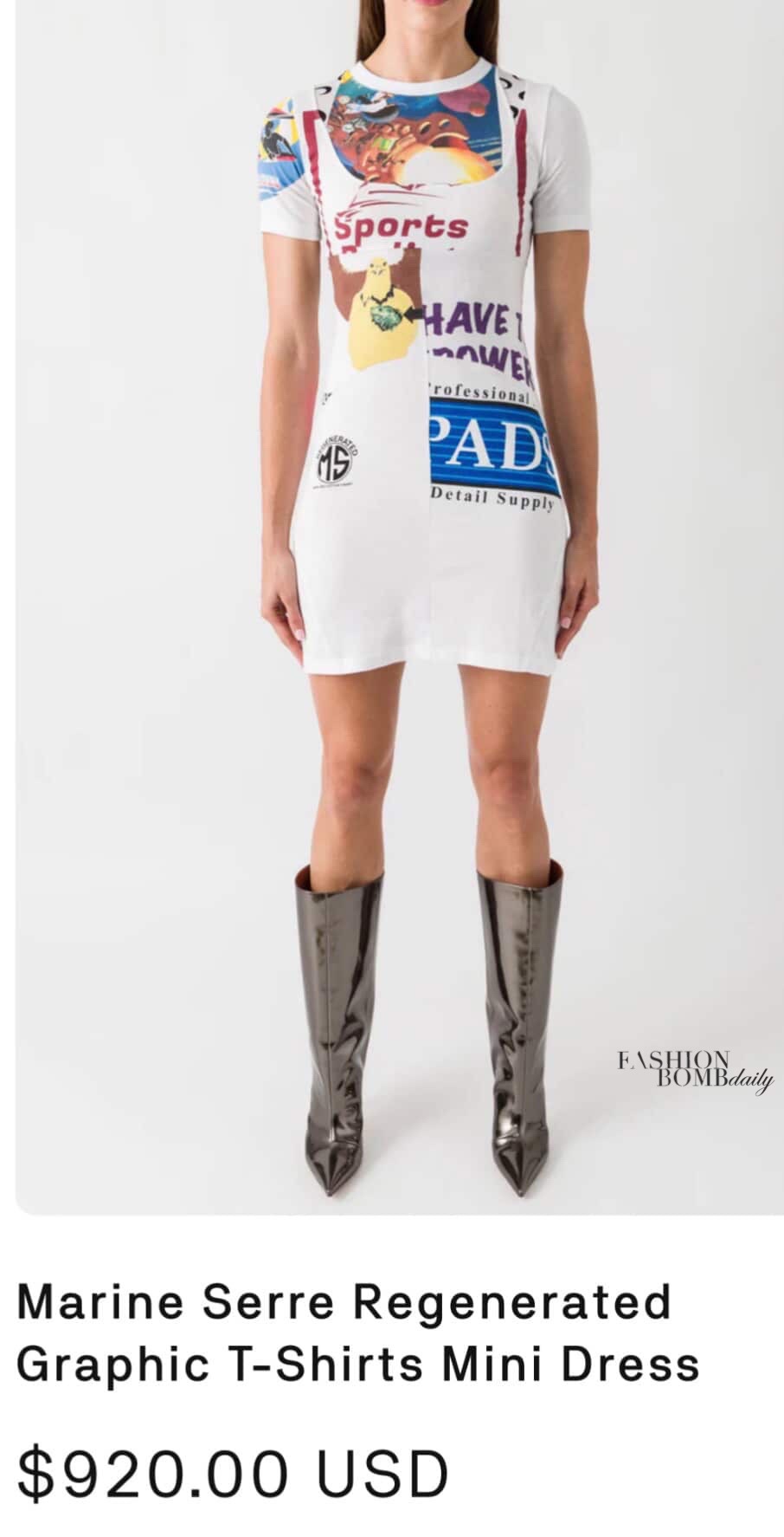 Cardi B Shines In Marine Serre Regenerated Graphic Mini Dress And Vintage Louboutin Boots At Atlanta Meet Greet Final 25