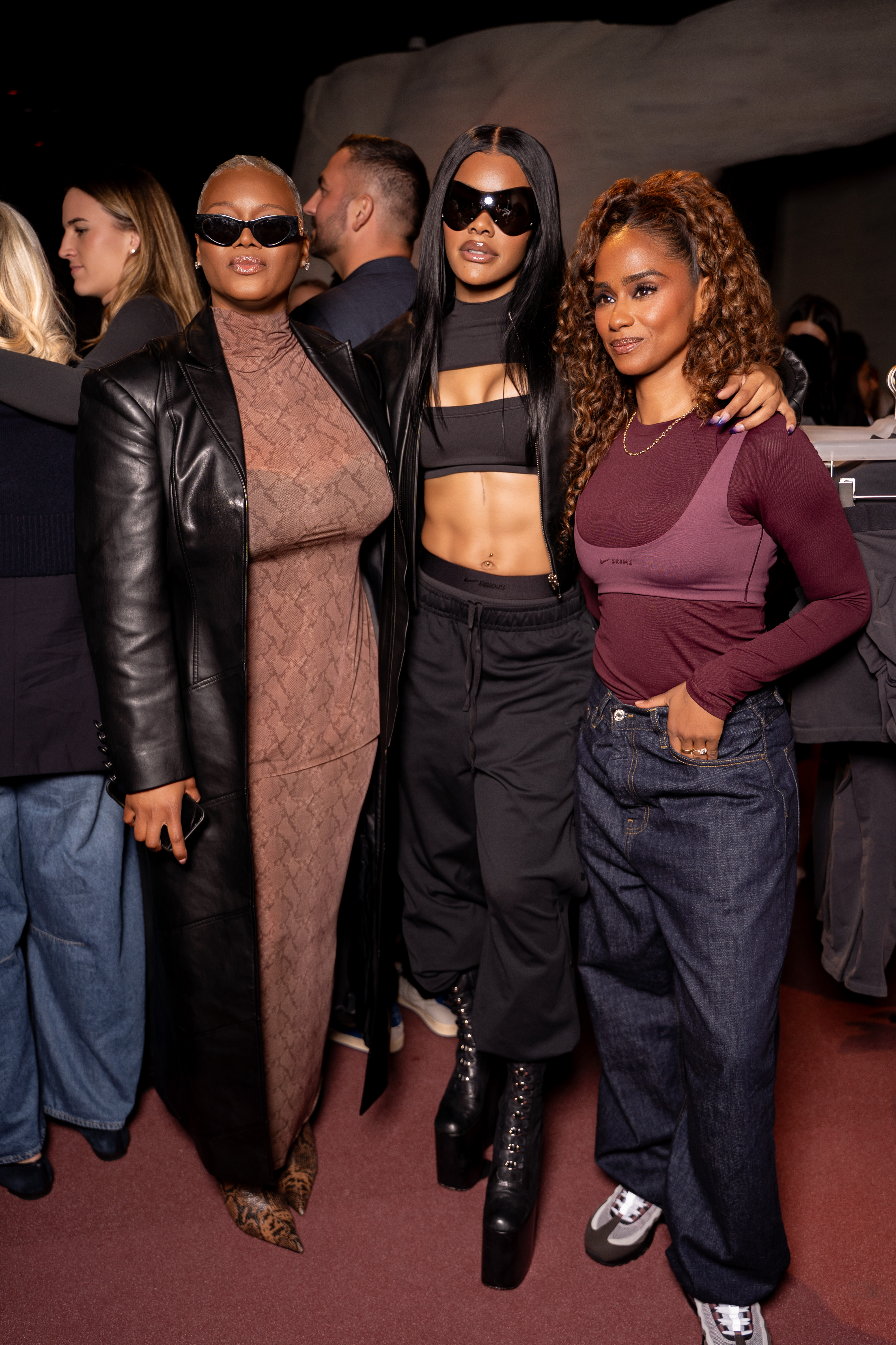 Claires Life Kim Kardashian Khloe Kardashian Kris Jenner Serena Williams Latto Teyana Taylor And More Attend Nike X Skims Launch Party In New York DSC09827