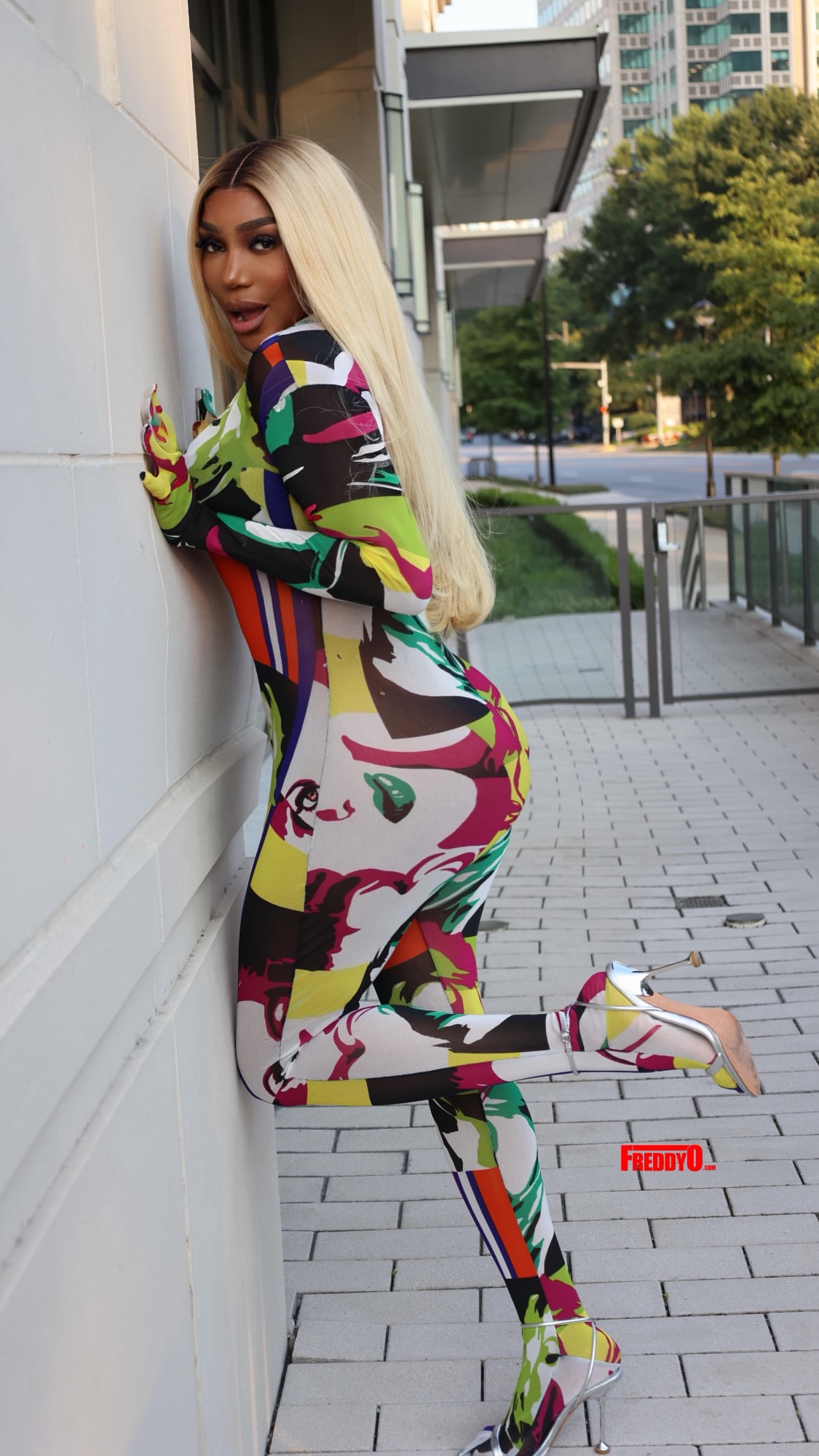 NeNe Leakes Turns Heads In Colorful Sir Joe Exclusive Vogue Catsuit In Buckhead IMG 7241