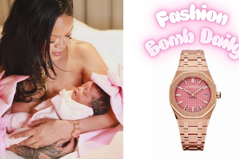 Rihanna Debuts her Daughter Rocki Irish Mayers Wearing a Rose Gold Audemars Piguet Royal Oak Watch
