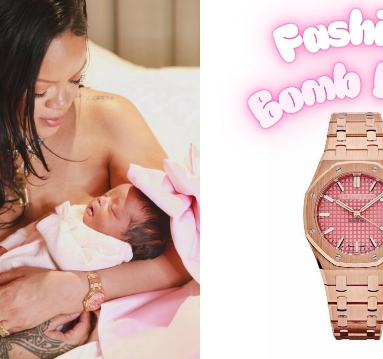 Rihanna Debuts her Daughter Rocki Irish Mayers Wearing a Rose Gold Audemars Piguet Royal Oak Watch