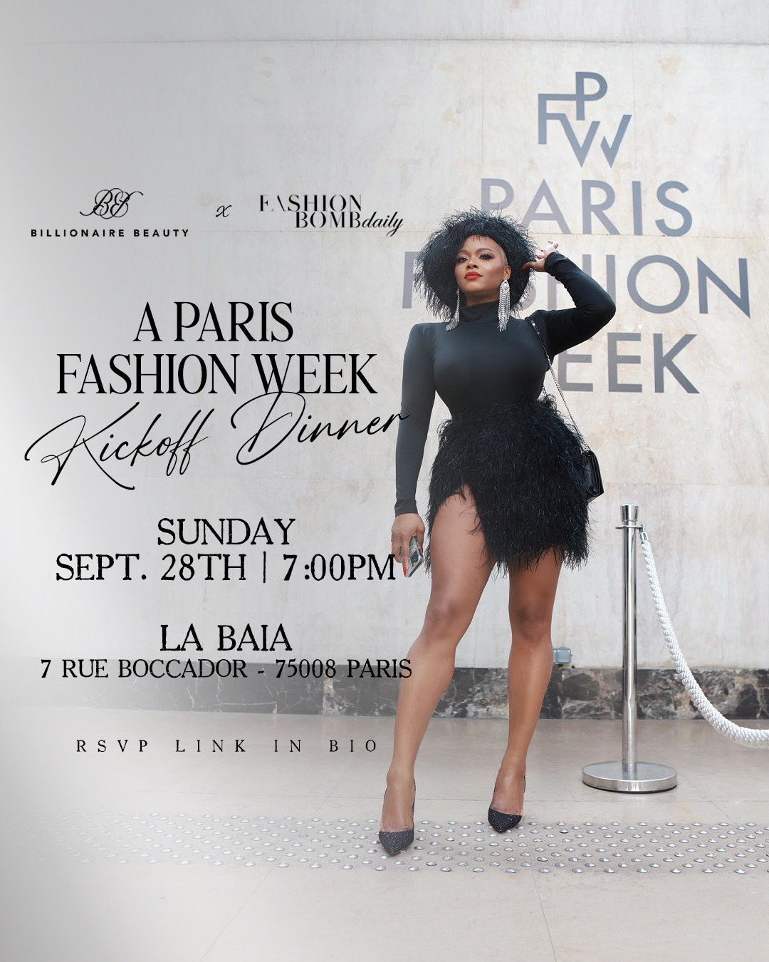 Youre Invited Paris Fashion Week Event Alert Join Us Sunday September 28th For A Billionaire Beauty Dinner Paris Dinner Flyer 2
