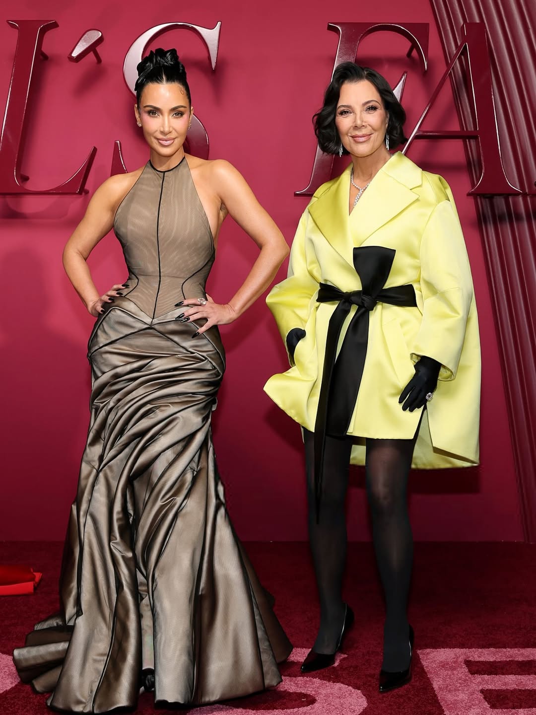11 On The Scene At Hulus Alls Fair Premiere Kim Kardashian In Bronze Schiaparelli Teyana Taylor In Black Cong Tri Niecy Nash In Red Sequined Sergio Hudson And More 