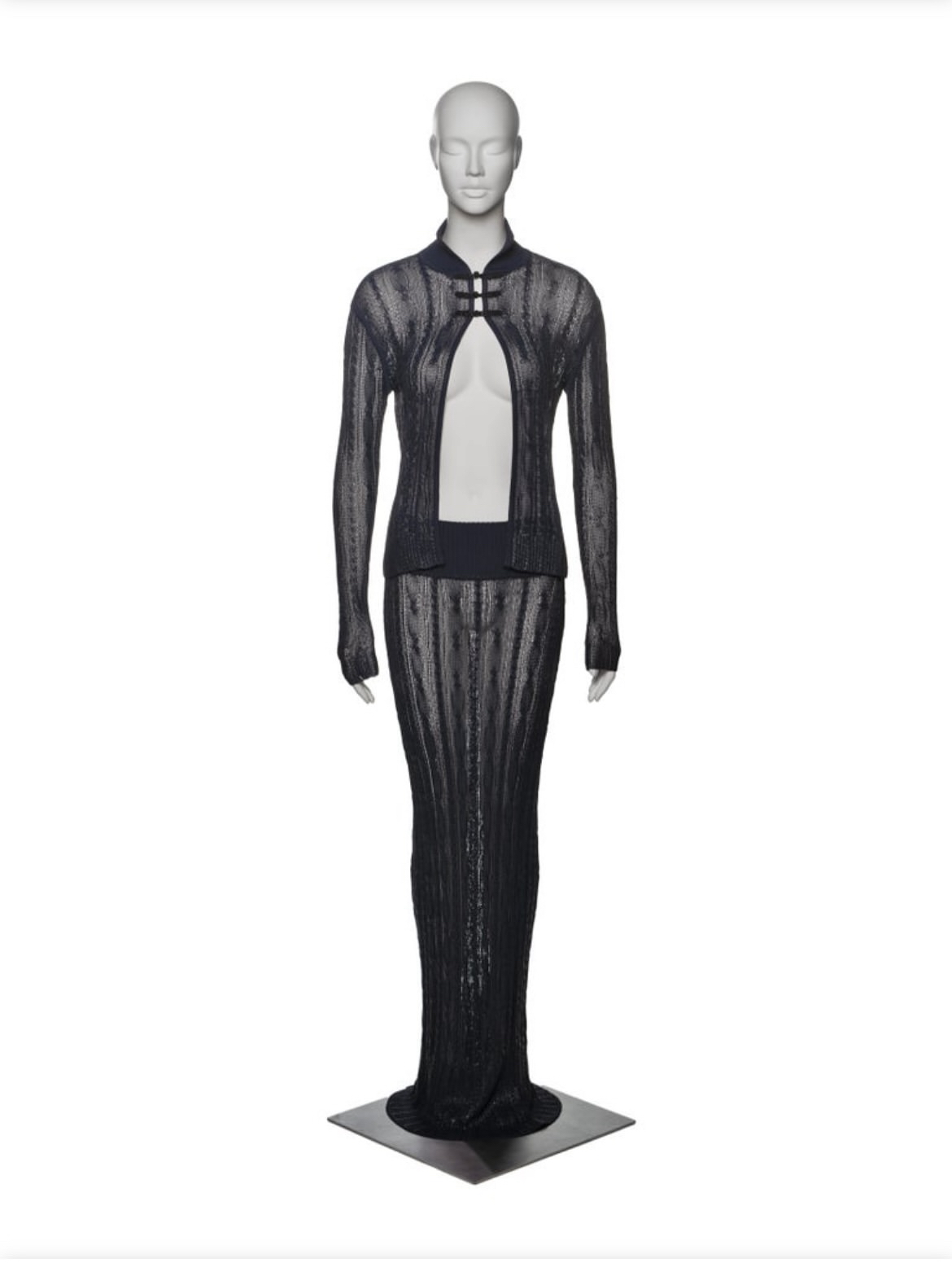 Kim Kardashian Stuns In A Midnight Blue Christina Dior SS99 By John Galliano Look In New York 3