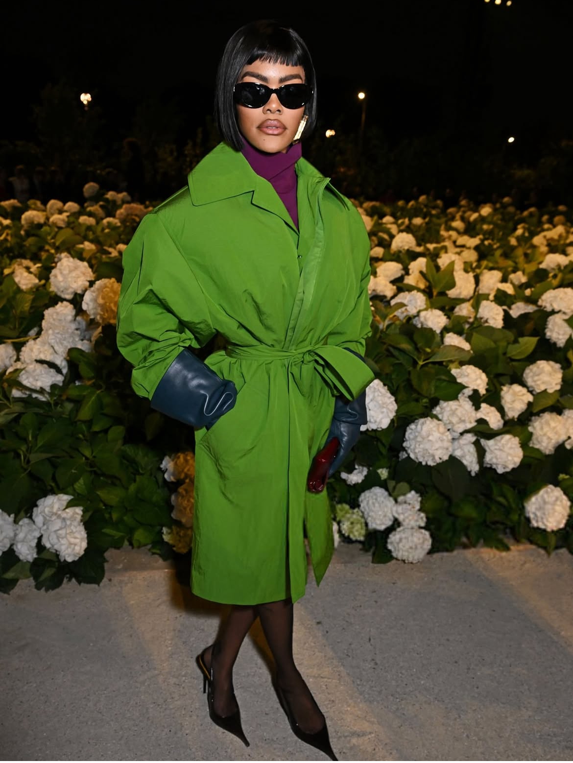 On The Scene At The Saint Laurent SS26 Paris Fashion Week Show Including Teyana Taylor Zoe Kravitz Hailey Bieber Kate Moss More 1 1