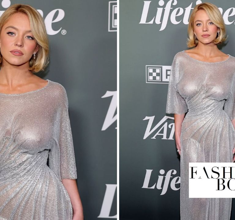 Sydney Sweeney Wore a Silver Christian Cowan X Elias Matso Dress the Variety Power Women Event