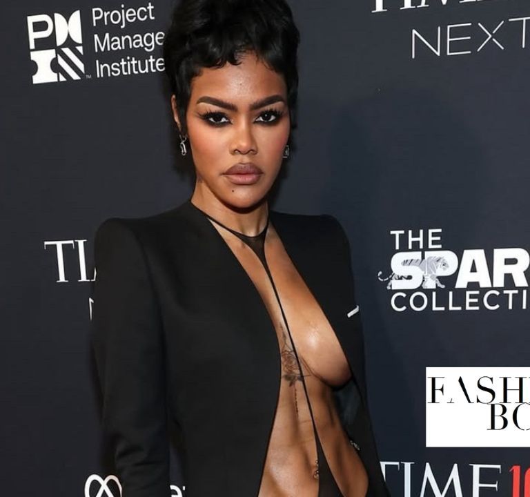 Teyana Taylor LooksAB-licious in a Black Tom Ford Cutout Dress at the Time 100 Gala