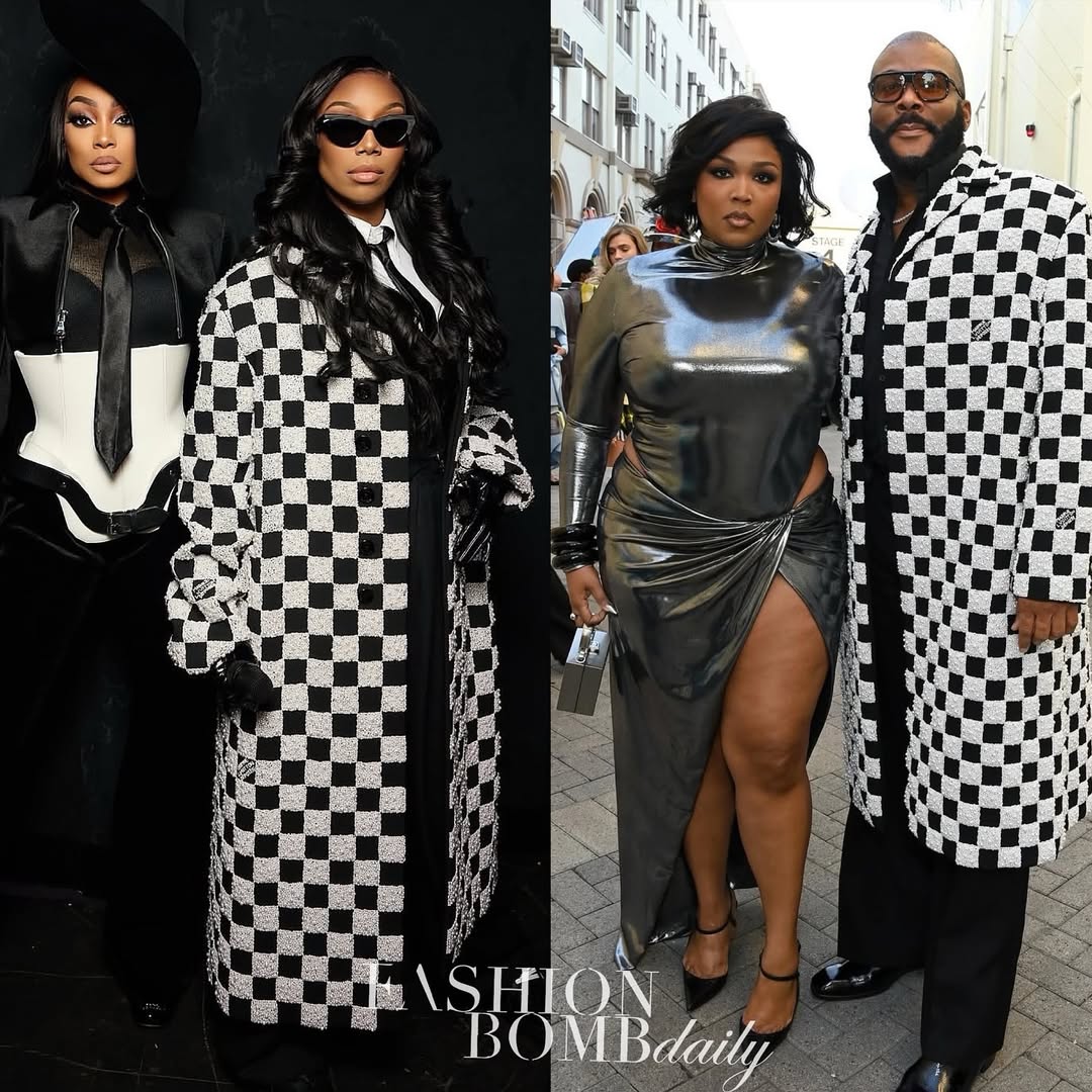 Tyler Perry Vs Brandy In Louis Vuittons 101000 Pearl Embroidered Damier Coat 