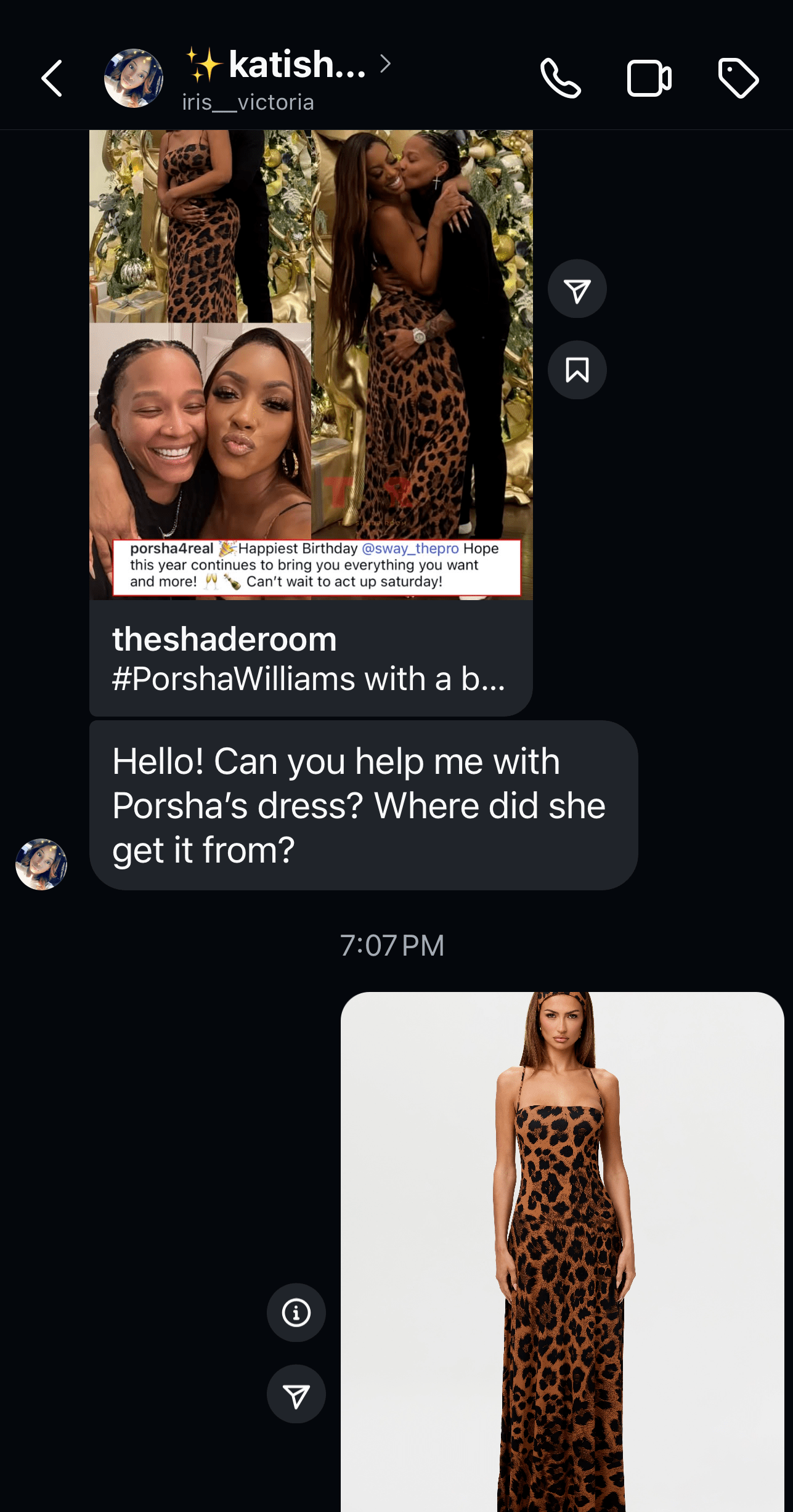 000 Porsha Williams Debuts New Boo On Thanksgiving Wearing A 128 Naked Wardrobe Leopard Dress