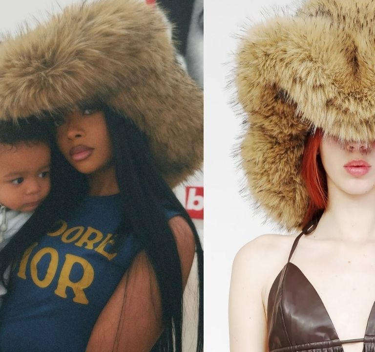 You ask, we answer! Skai Jackson Posed in a Brown $295 Kim Shui Faux Fur Hat for the ‘Gram