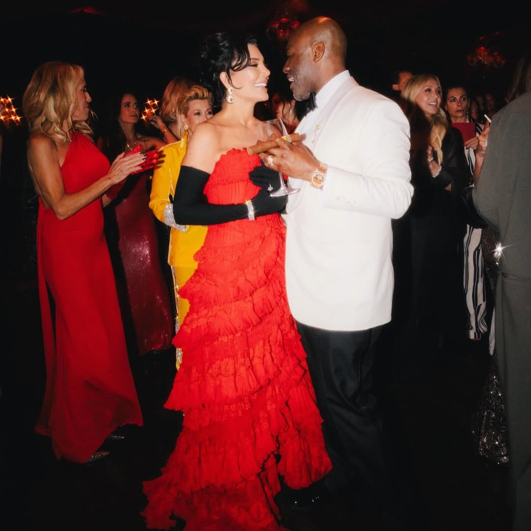 Kris Jenner Celebrated Her 70th Star Studded Birthday In A Red Strapless Givenchy Dress
