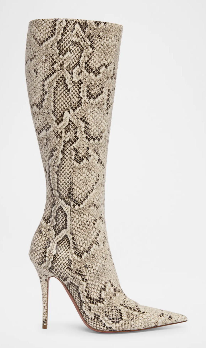 7 Rihanna Steps Out At Giorgio Baldi In A Checked Gray Miu Miu Jacket Balenciaga Skirt And Amina Muaddi Snake Boots