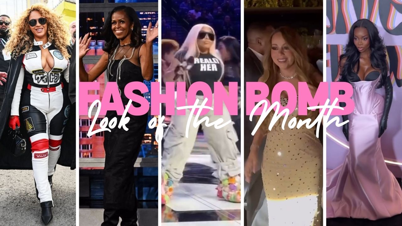 Best Looks Of The November 2025 Beyonce In A White Louis Vuitton Moto Look Michelle Obama Stuns In A Black Simon Rocha Dress Lil Kim Performs In Blue The Attico Jeans Rashidah Young Feat Image