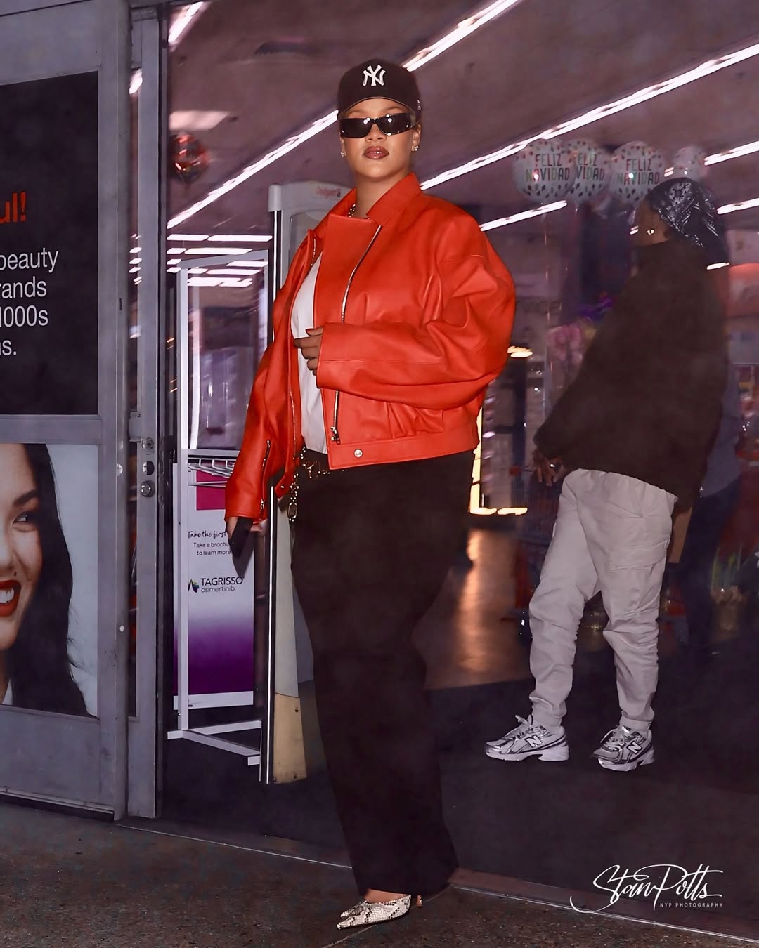 Rihanna Was Spotted Grocery Shopping In A 7400 Celine Poppy Jacket 1