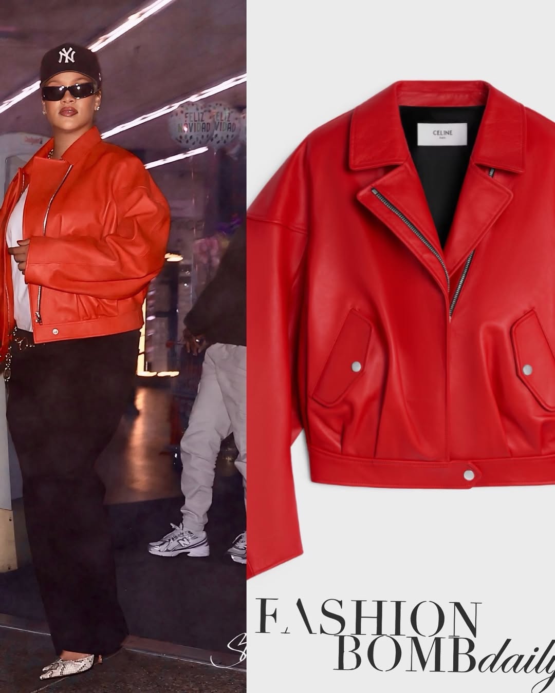 Rihanna Was Spotted Grocery Shopping In A 7400 Celine Poppy Jacket 2