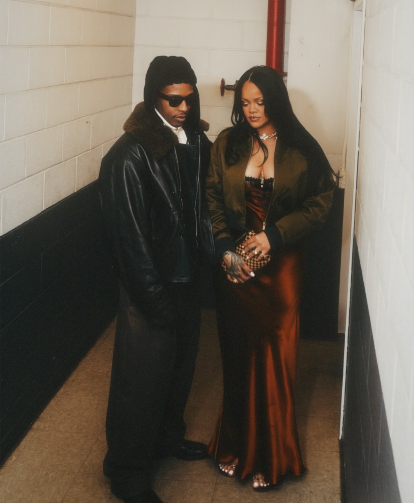 00 Rihanna And AAP Rocky Step Out At Dont Be Dumb Album Release Party In Miu Miu And YSL