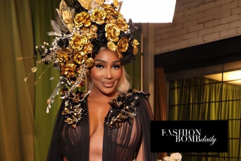 Nene Leakes Turns Heads in Michael Costello Black Sheer Gown and Laurel DeWitt Headwear on Bravo’s Ultimate Road Trip