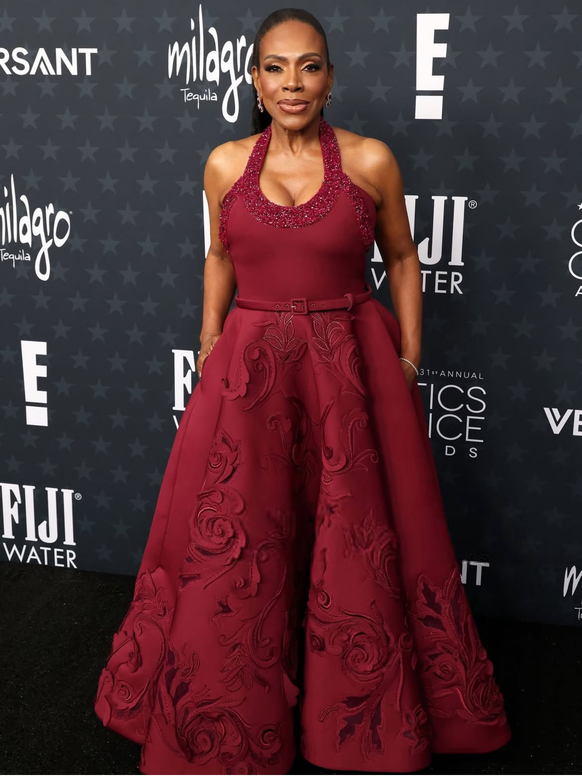 On The Scene At The 31st Annual Critics Choice Awards Teyana Taylor In A Olive Saint Laurent Suit 8