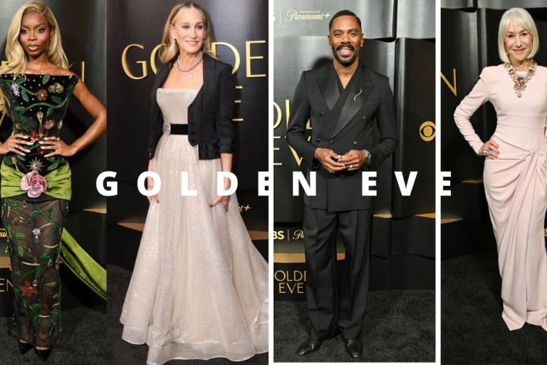 On the Scene at the Golden Eve: Olandria Carter Stuns in a Black Floral Sevon Dejana Dress, Sarah Jessica Parker Sparkles in Paolo Sebastian, Coleman Domingo in a Black Dolce & Gabbana Suit + More!