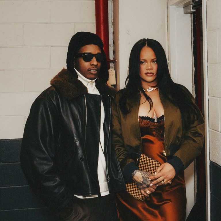 Rihanna and A$AP Rocky Step Out at Dont Be Dumb Album Release Party in Miu Miu and YSL