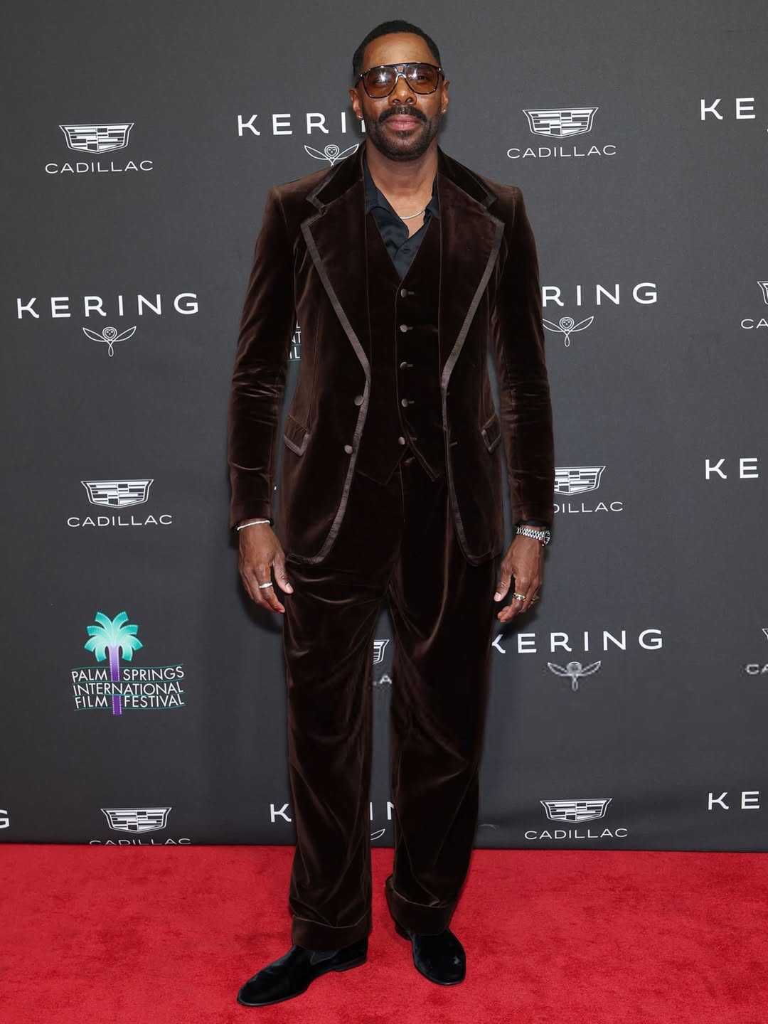Colman Domingo Dolce Gabbana Velvet On The Scene At The Palm Springs International Film Festival Brown