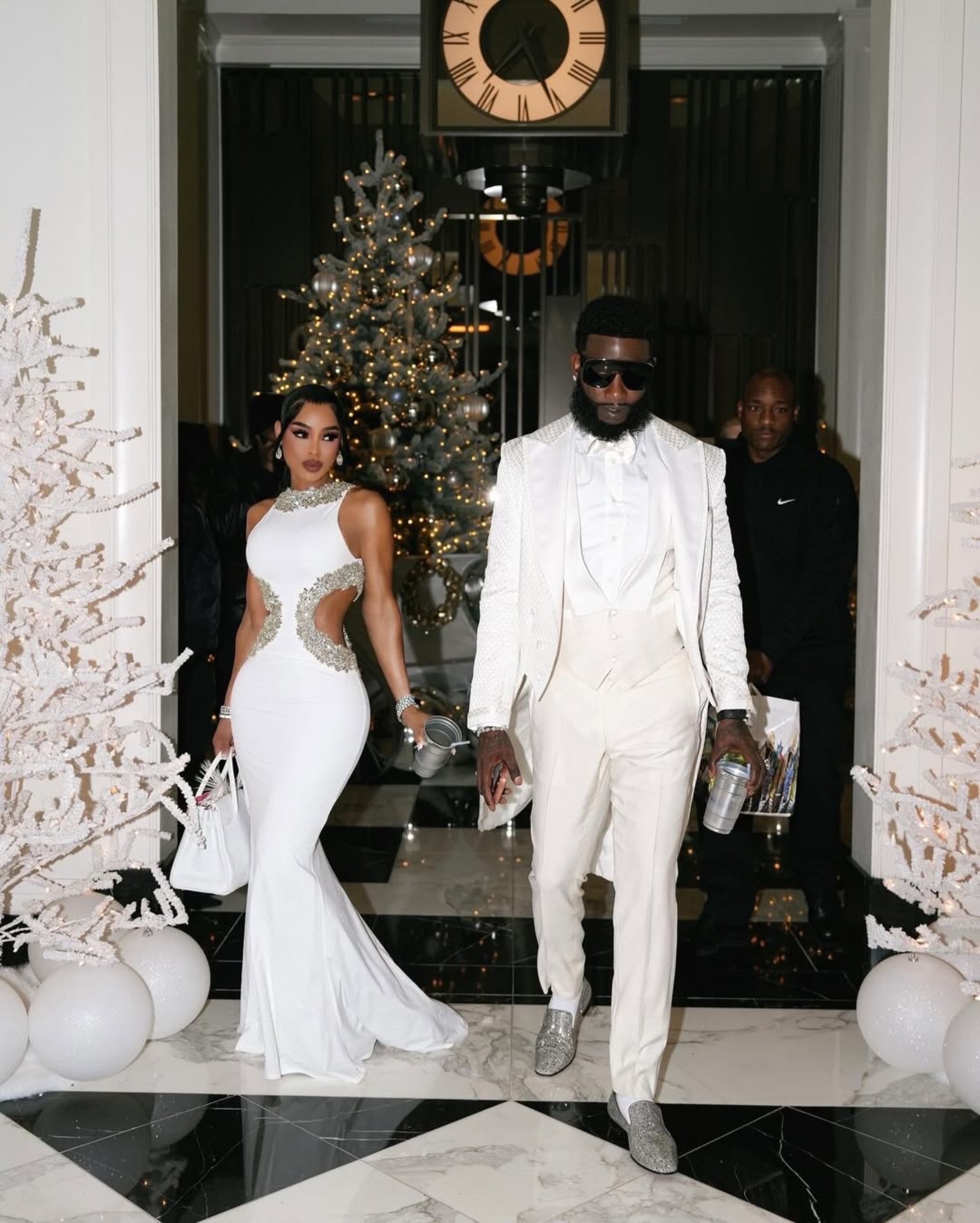Keyshia Kaior Bronx And Banco Gucci Mane Hideoki Bespoke New Years Eve White Fashion Bomb