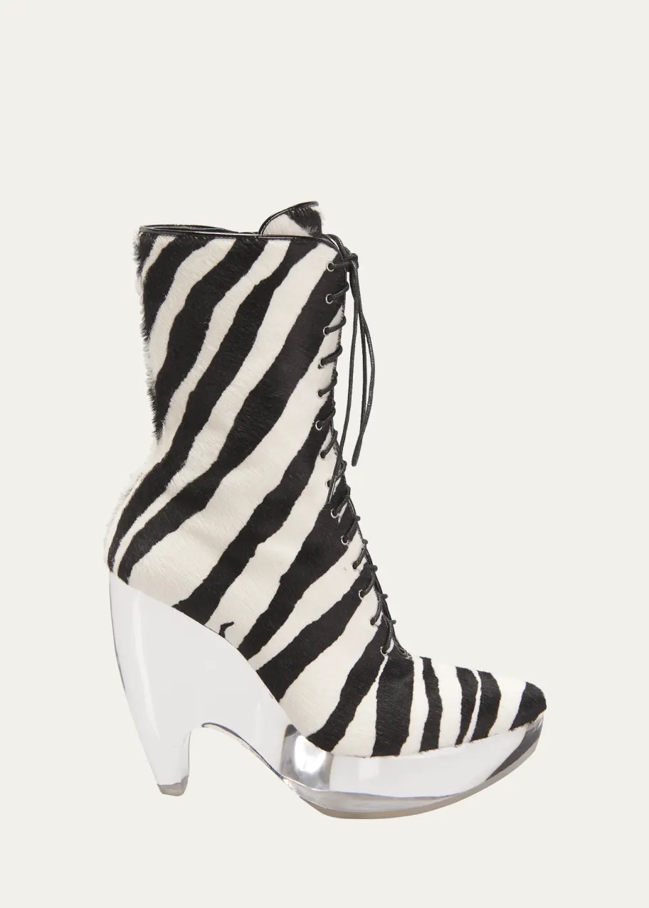 2You Ask We Answer MostRequested Chrissy Lampkin In A 5990 Maison Alaia Leather Jacket 285 Samaria Leah Jeans And Alaia Zebra Suede Clear Platform Booties 