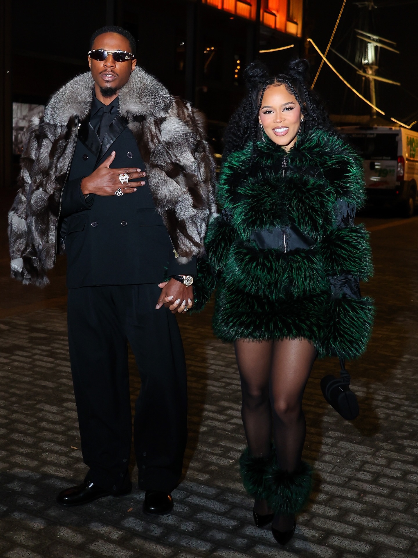 Joey Bada And Serayah Serve Winter Romance At New York Fashion Week 3