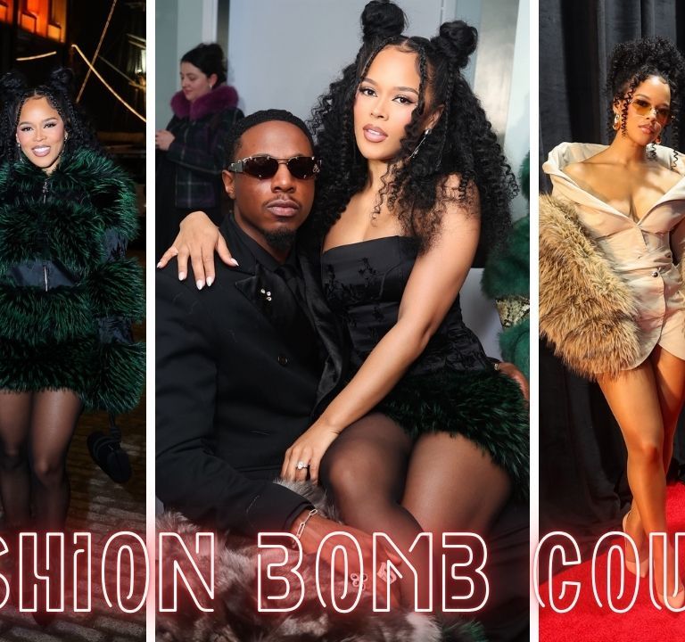 Fashion Bomb Couple: Joey Bada$$ and Serayah Serve Winter Romance at New York Fashion Week